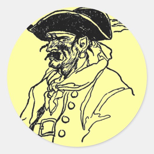 Pirate Captain Sticker (Voorkant)