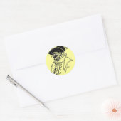 Pirate Captain Sticker (Envelop)