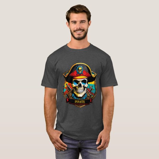Pirate Captain T-shirt (Voorkant volledig)