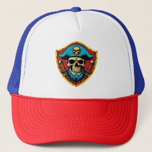 Pirate Captain Trucker Hoed Pet
