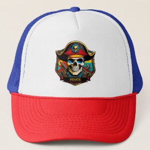Pirate Captain Trucker Hoed Trucker Pet