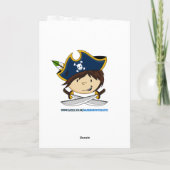 Pirate Captain Wenskaart Kaart (Achterkant)