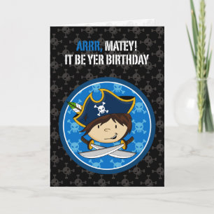 Pirate Captain Wenskaart Kaart