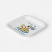 Pirate Captain's Treasure verjaardagsfeestje Papieren Bordje (Gebogen)