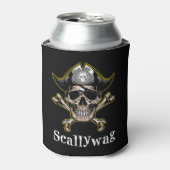 PIRATE CARRIBEAN SKULL Scallywag Koelbox Blikjeskoeler (Blikje Voorkant)