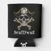 PIRATE CARRIBEAN SKULL Scallywag Koelbox Blikjeskoeler (Voorkant)