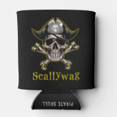 PIRATE CARRIBEAN SKULL Scallywag Koelbox Blikjeskoeler (Achterkant)