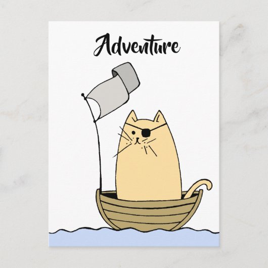 Pirate Cat Adventure Briefkaart (Voorkant)