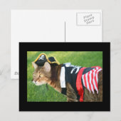 Pirate Cat Briefkaart (Voorkant / Achterkant)