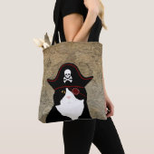 Pirate Cat Canvas tas (Dichtbij)