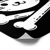 Pirate Cat Crossbones Kattenliefhebber Katten Kitt Poster (Hoek)
