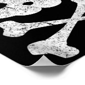  Pirate Cat Kitten Halloween Skull Cross Bo Poster (Hoek)