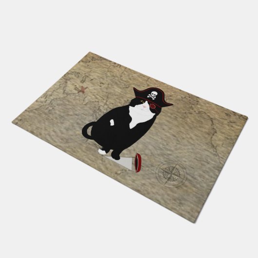 Pirate Cat Large Doormat Deurmat (Schuin)