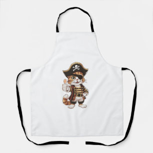 Pirate Cat liefhebber Oog Patch Gasparilla Schort