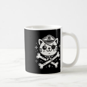 Pirate Cat Pirate Crew Verjaardagsfeest Matching Koffiemok