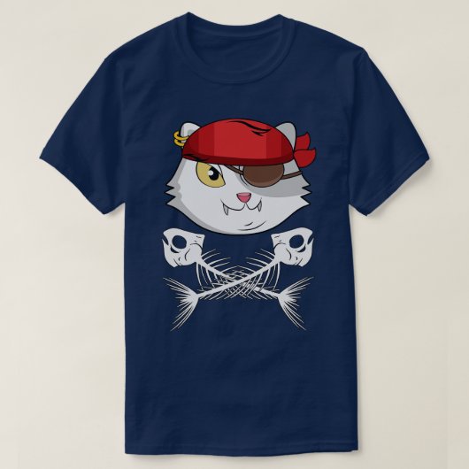 Pirate Cat T-shirt (Design voorkant)