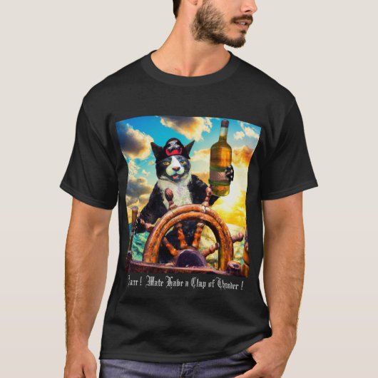 Pirate Cat T-Shirt (Voorkant)