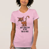 Pirate Cat with Attitude - Een grappige Cartoon me T-shirt (Voorkant)