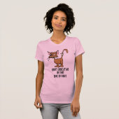 Pirate Cat with Attitude - Een grappige Cartoon me T-shirt (Voorkant volledig)