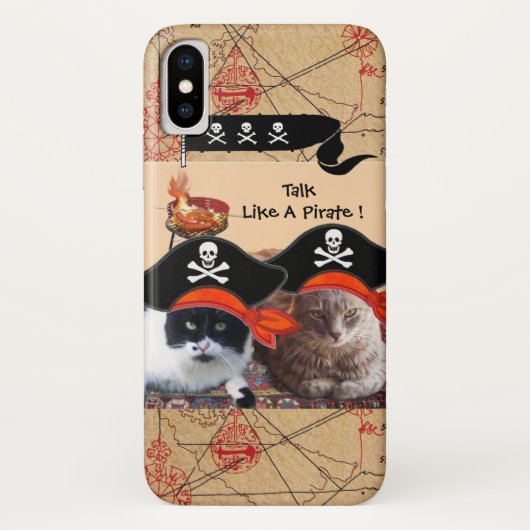 PIRATE CATEGORIEËN ANTIEK PIRATEN BEHANDELINGSKAAR Case-Mate iPhone CASE (Achterkant)