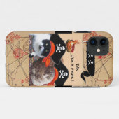 PIRATE CATEGORIEËN ANTIEK PIRATEN BEHANDELINGSKAAR Case-Mate iPhone CASE (Achterkant (horizontaal))