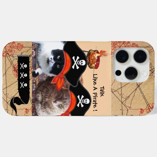 PIRATE CATEGORIEËN ANTIEK PIRATEN BEHANDELINGSKAAR Case-Mate iPhone CASE (Achterkant (horizontaal))