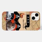PIRATE CATEGORIEËN ANTIEK PIRATEN BEHANDELINGSKAAR Case-Mate iPhone CASE (Achterkant (horizontaal))