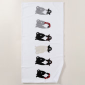 Pirate Cats Beach Towel Strandlaken (Voorkant)