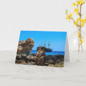 Pirate Cats. Card Kaart (Gele Bloem)