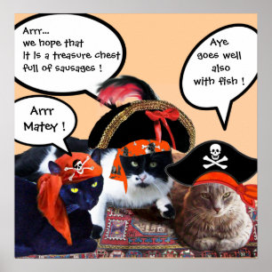 PIRATE CATS POSTER