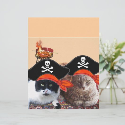 PIRATE CATS, spreek als een Pirate Dag (Staand voorkant)