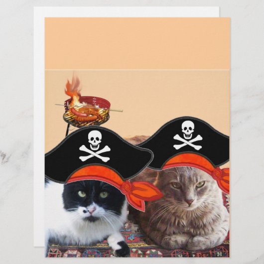 PIRATE CATS, spreek als een Pirate Dag (Voorkant / Achterkant)