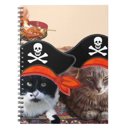 PIRATE CATS, spreek als een Pirate Dag Notitieboek (Voorkant)