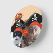 PIRATE CATS, spreek als een Pirate Dag Ronde Klok (Hoek)