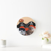 PIRATE CATS, spreek als een Pirate Dag Ronde Klok (Huis)