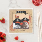 PIRATE CATS, spreek als een Pirate Dag Servet (Insitu)