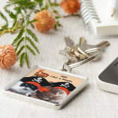 PIRATE CATS, spreek als een Pirate Dag Sleutelhanger (Zijkant)