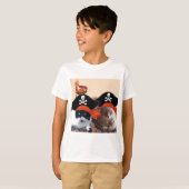 PIRATE CATS, spreek als een Pirate Dag T-shirt (Voorkant volledig)