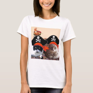PIRATE CATS, spreek als een Pirate Dag T-shirt