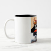 PIRATE CATS, spreek als een Pirate Dag Tweekleurige Koffiemok (Links)