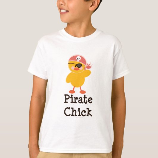 Pirate Chick Kinder T shirt (Voorkant)