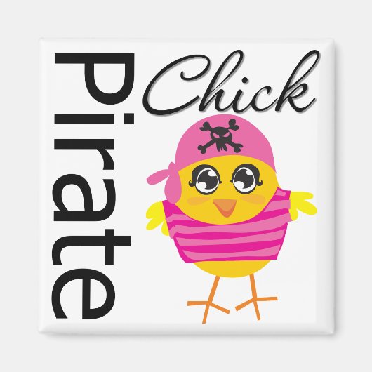 Pirate Chick Magneet (Voorkant)