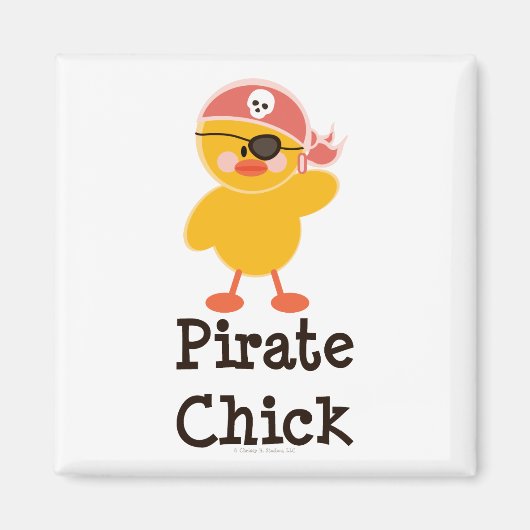 Pirate Chick Magnet (Voorkant)