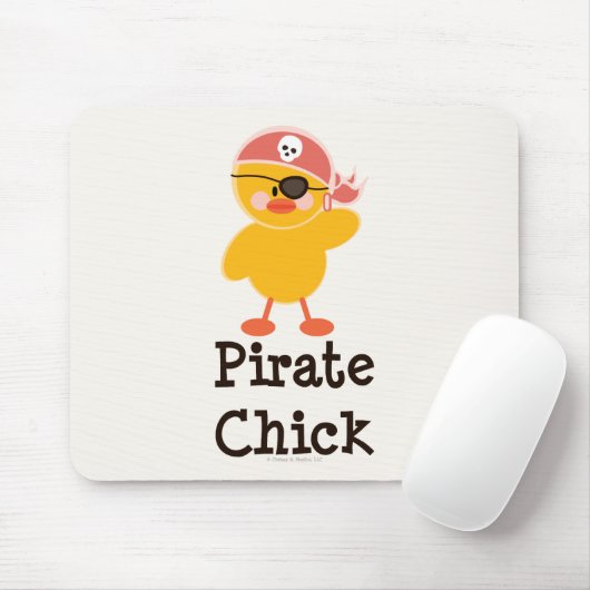 Pirate Chick Mousepad Muismat (Met muis)