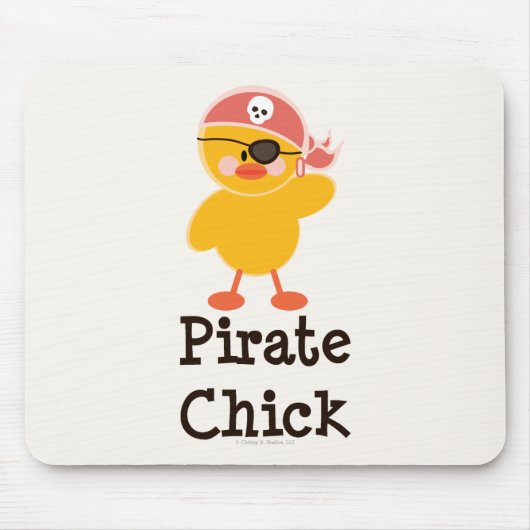 Pirate Chick Mousepad Muismat (Voorkant)