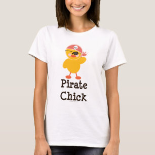 Pirate Chick Ringer T-shirt