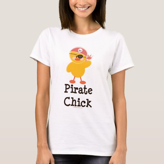 Pirate Chick Ringer T-shirt (Voorkant)
