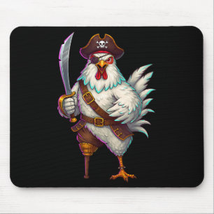 Pirate Chicken Grappig Halloween Kostuum Voor Mann Muismat