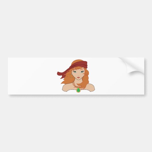 Pirate Chicks ROCK! Bumpersticker (Voorkant)