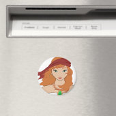 Pirate Chicks ROCK! Magneet (Insitu (Vaatwasser))